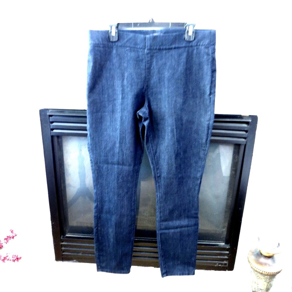 NYDJ Alina Skinny Ankle Pull On Lift X Tuck Jeans Dark Wash 12 EUC - Picture 4 of 9
